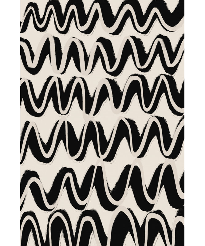 Beige Waves Pattern, 50.8 cm H x 76.2 cm W