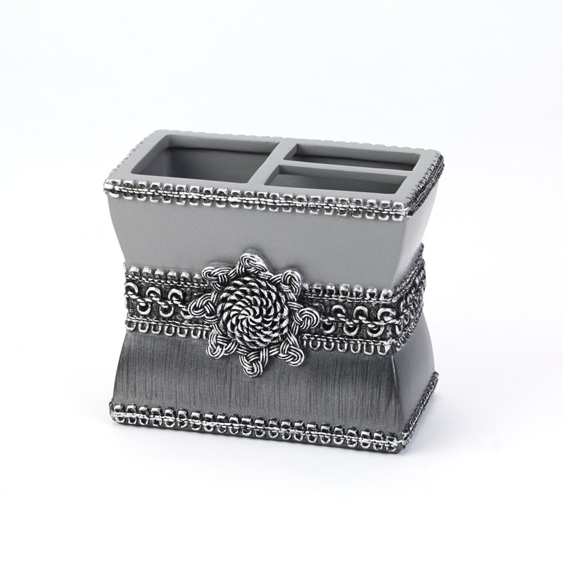 Porte-brosse à dents tressé Medallion Gte, Granite