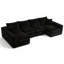 Canapé modulaire modulaire en nuage pour le salon - canapé modulaire en U modulaire de 130 po, canapés à compression sans assemblage, canapé de plancher confortable avec mousse à mémoire de forme-1046986996