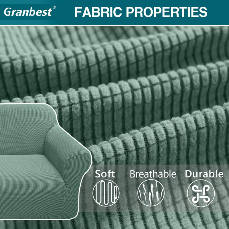 Outdoor Patio Sofa Cover, 107" H x 178" W x 104" D, Matcha Green
