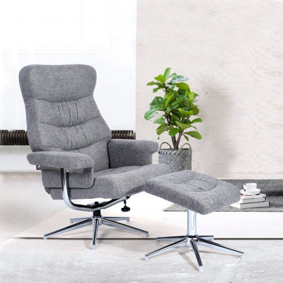 Manual Recliner with Footstool