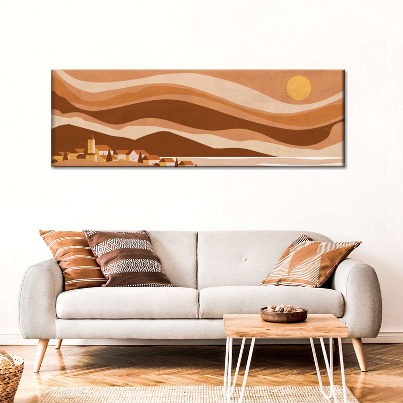 Boho Sunset, reproduction sur toile, H 14 po x l 42 po x P 1,25 po