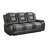 Luxury Sofa Dual Reclining With Center Drop-Down Cup Holders 1Pc Formal  Furniture Premium Faux Leather Upholstery Comtable 2-Tone  Finish-802064598