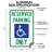 Parking in Designated Spaces Only Aluminum Sign