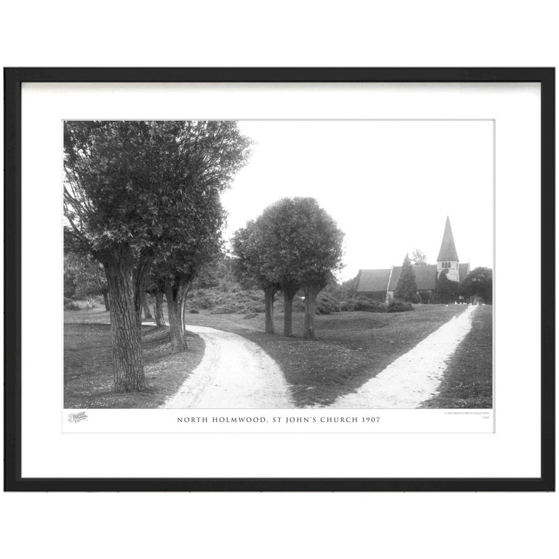 North Holmwood, St John's Church 1907 by Francis Frith - Single Picture Frame Print, 40cm H x 50cm W