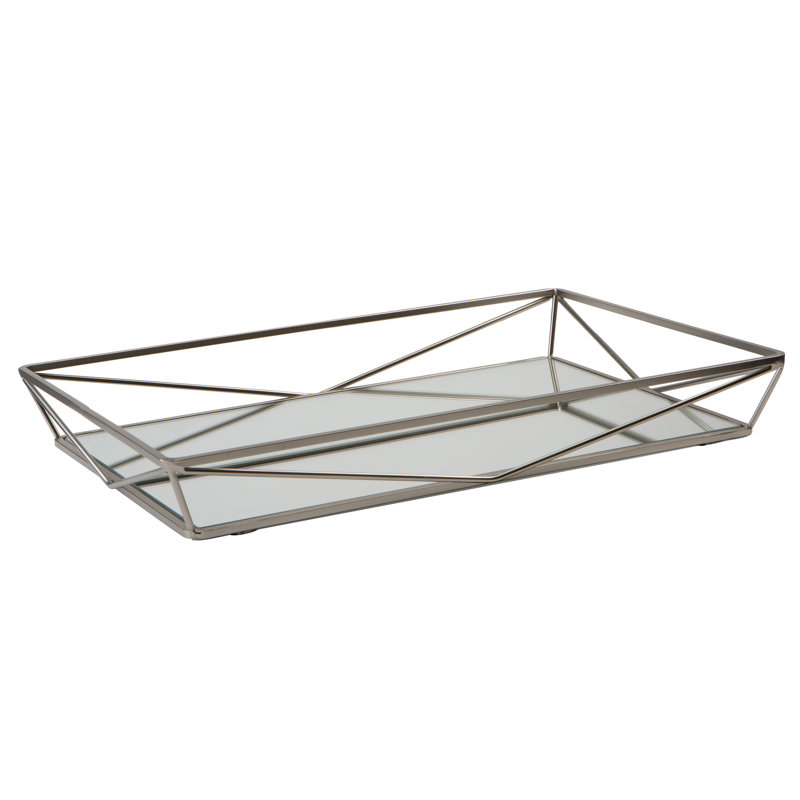 Edens Metal Tray, 2.09" H x 15.75" W x 11.02" D, Satin