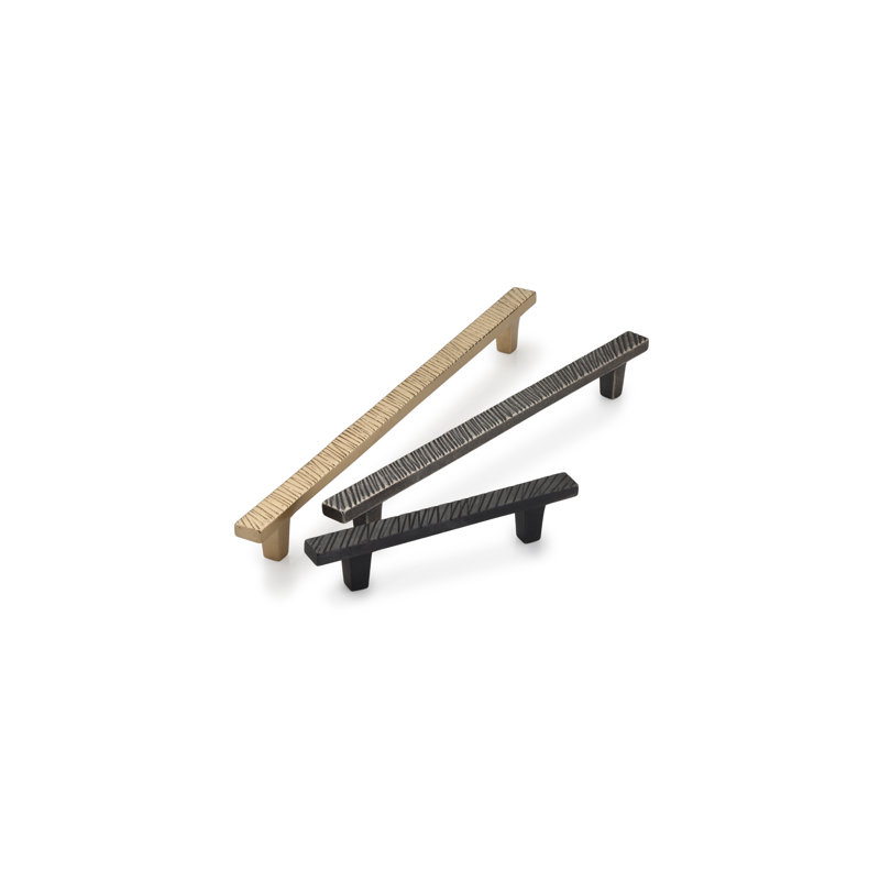 Textured Cabinet Pull, White Bronze, 3 3/4″