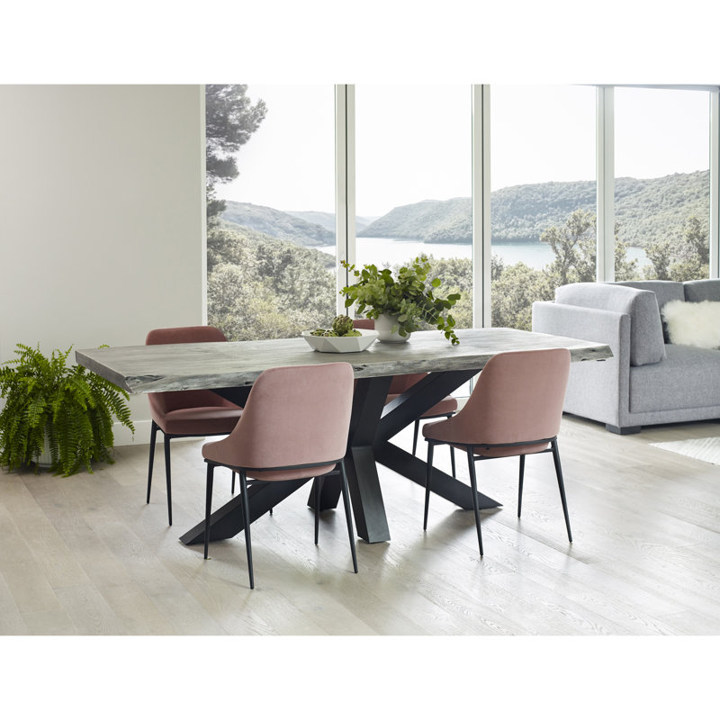 Edge Solid Wood Dining Table, 30" H x 84" L x 40" W