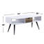 Table basse rectangulaire avec 1 tiroir de rangement