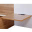 Grand lit plateforme avec tête de lit, tiroirs, tablettes, ports et prises USB-408683884-464360940