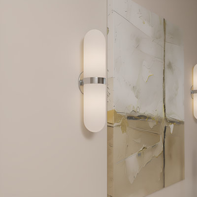 Applique murale 2 lumières en chrome poli Bree