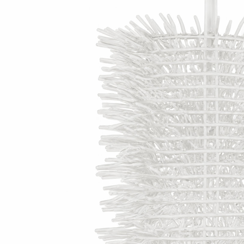 Mini-luminaire suspendu cylindrique Urchin, Blanc