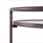 Modern Coffee Round Bar Cart with Tempered Glass Shelves and Gold Locking Casters
