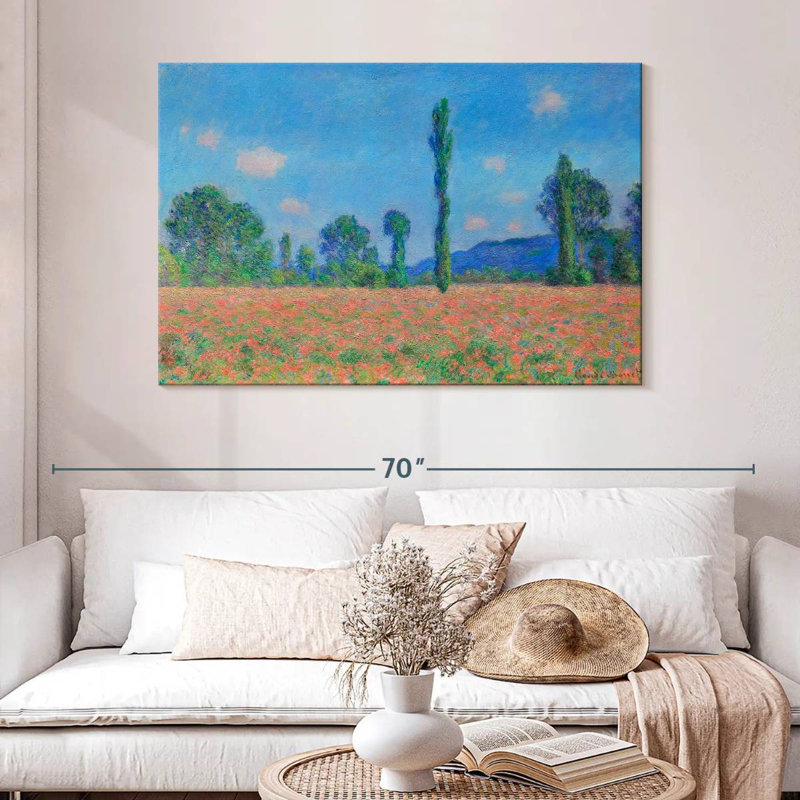Alvord, champ de coquelicots, Giverny, 1891, H 32 po x l 48 po