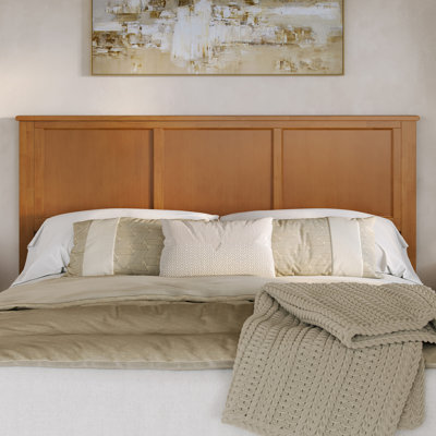 Aruna Solid Wood Paneled Headboard with Pillow Stop