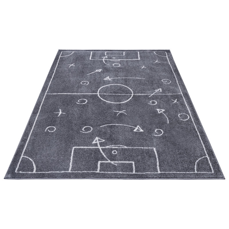 Adventures Children Grey Rug, Rectangular 160 x 235cm