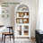 72" Arched Bookshelf with Adjustable Shelves-105427041