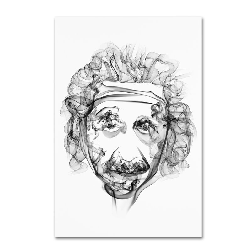 Magar Magar «Einstein», impression sur toile tendue, H 32 po x l 22 po