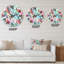 Libellule exotique sur fond tropical - horloge murale bohémienne et éclectique-59914890