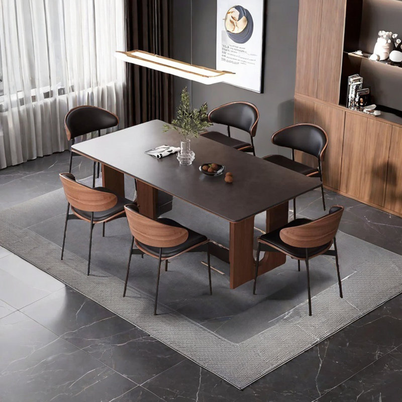 Table de salle à manger Black Rock, H 29,52 po x L 62,99 po x l 31,49 po