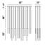 Luminaire suspendu cylindrique à DEL 18 lumières Santana-41216749-41216748