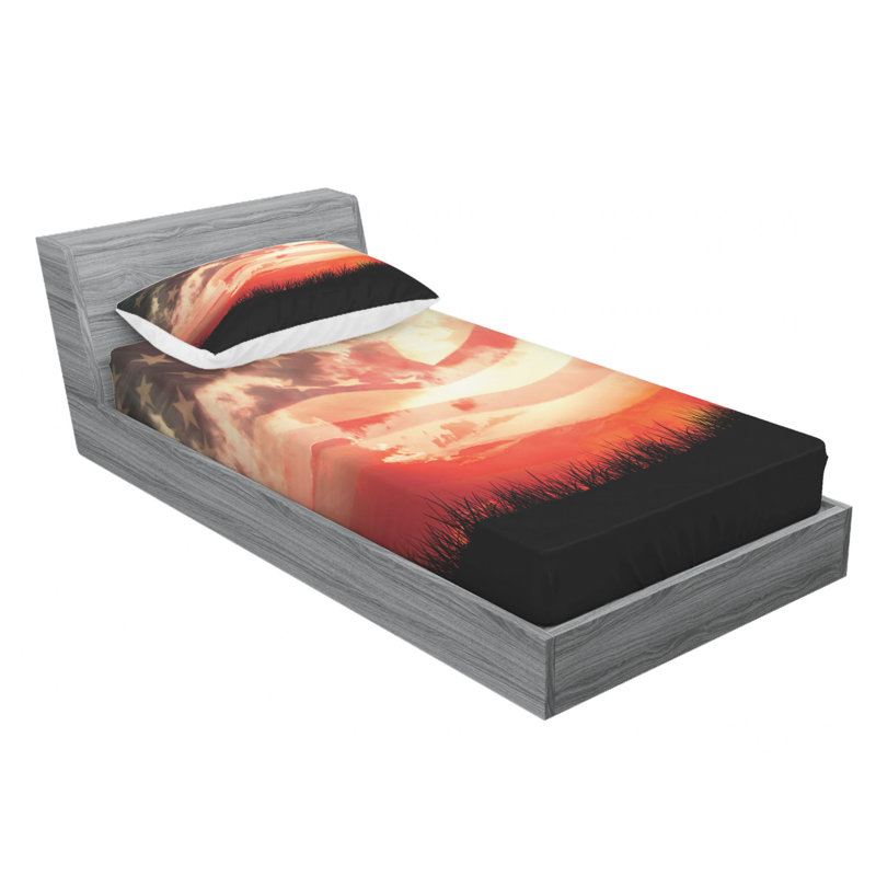Microfiber Sheet Set, Twin Sheet Set with Fitted Sheet