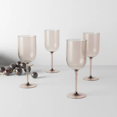 blomus Belo Champagne Glasses, Set of 2, Colored Glass, Coffee