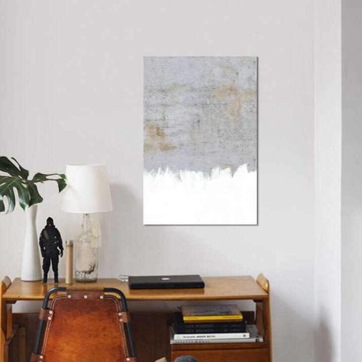 «Paint on Raw Concrete», reproduction d'impression sur toile, H 40 po x l 26 po x P 1,5 po, Toile tendue, Pas de tapis