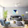 52" Minimus 3 - Blade Flush Mount Ceiling Fan with Lights and Remote