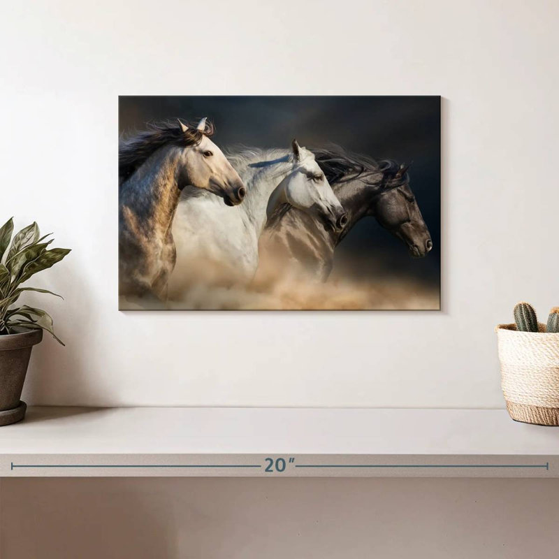 Cheval sauvage raffiné Brampt, H 8 po x l 12 po