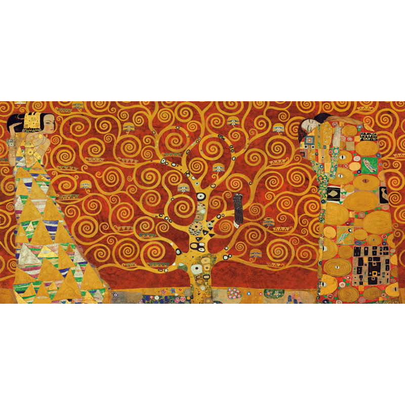 Tree Of Life by Gustav Klimt - Wrapped Canvas Painting, 50cm H x 100cm W x 4cm D
