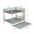 Metal Bunk Bed With Twin Trundle and Ladder-1063984453-1063984571