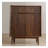 35.43" Brown Rectangular Solid Wood Shoe Storage