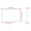 Miroir de salle de bain 48x32 surdimensionné moderne rectangulaire avec cadre argenté Grand miroir mural décoratif pour salle de bain-715531456-715531457