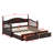 Daybed With Trundle Bed, Extendable Daybed With Two Storage Drawers-684288246