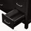 Meuble-lavabo noir de 91 cm (36 po) avec lavabo en céramique, 2 portes à fermeture en douceur et 5 tiroirs-324510695-324510700-324510702