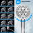 8'' High Pressure Rainfall Shower Head, With 12'' Adjustable Curved Shower Extension Arm, 10-Spray, 71'' Hose, Handheld Showerhead Combo-119457222