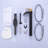 Waterfall Single Hole Bathroom Faucet with Drain Kit Included-111107963