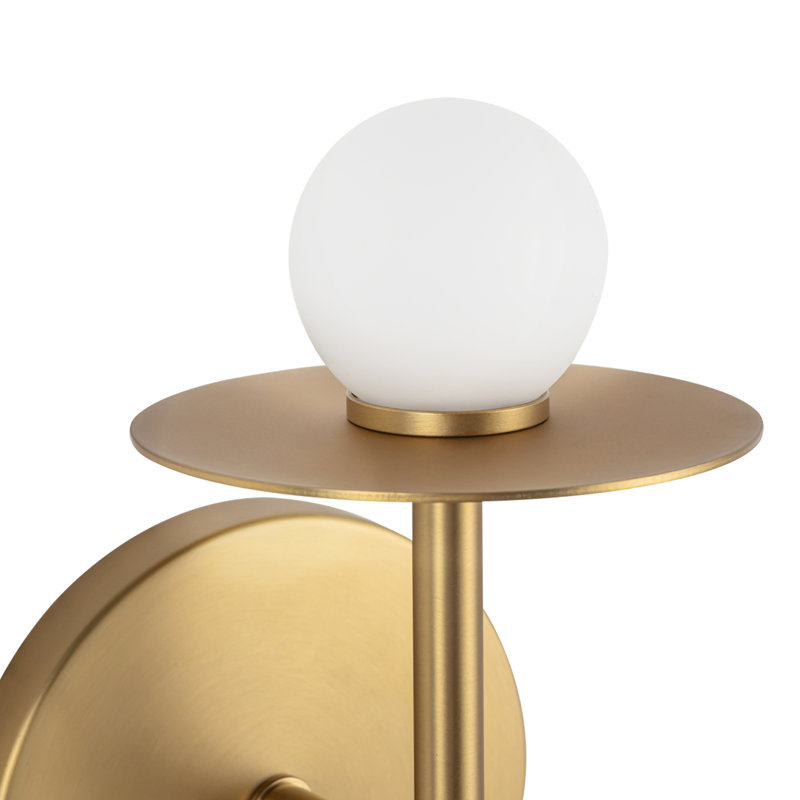 Elixir 10-In Wall Sconce, 6 W, Gold, 10.13" H x 4.38" W x 4.25" D