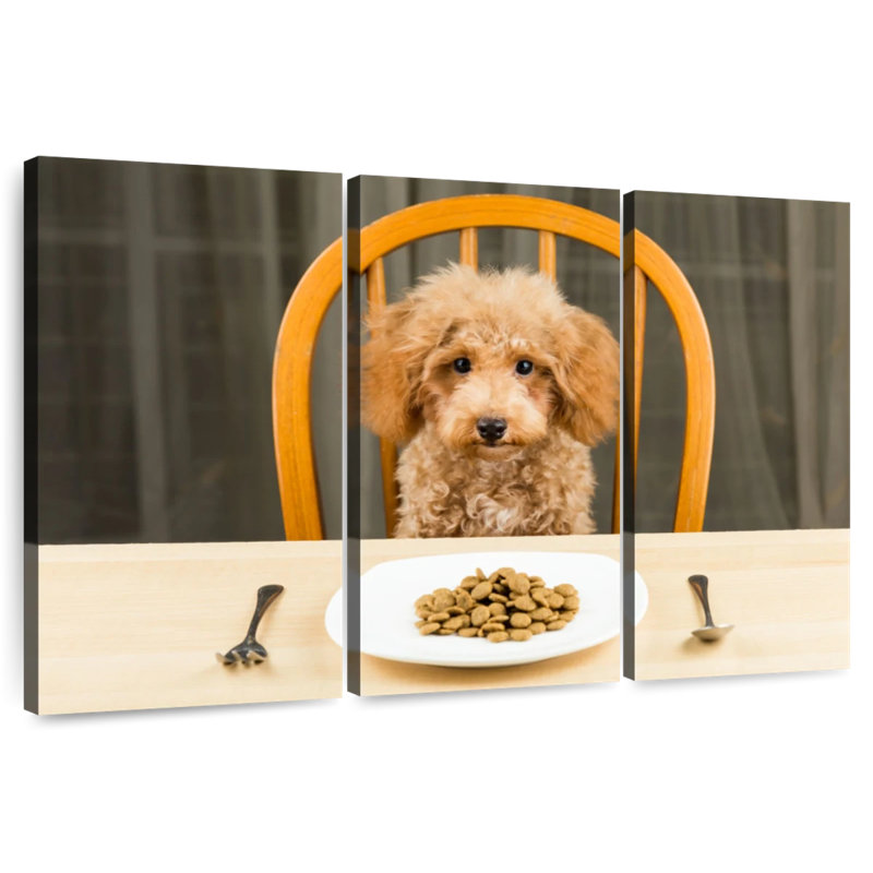 Brampt Dog Dinner Time, 48" H x 74" W