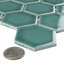 Tribeca 2" Hex Glossy 11-1/8 " x 12-5/8 " Porcelain Mosaic Floor & Wall Tile-1189284531