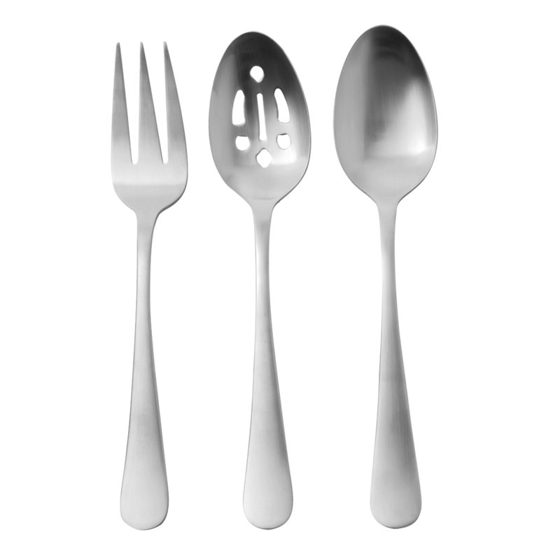 Ensemble de service 3 pièces Masa Matte, Argent mat