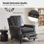 Fauteuil inclinable en cuir véritable Andrena avec garniture cloutée-12588766