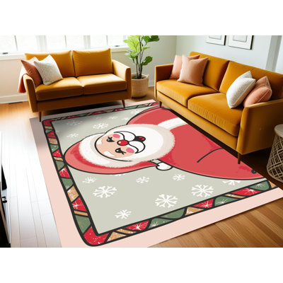 Tapis de vacances d'hiver de Noël lavable The Holiday Aisle®