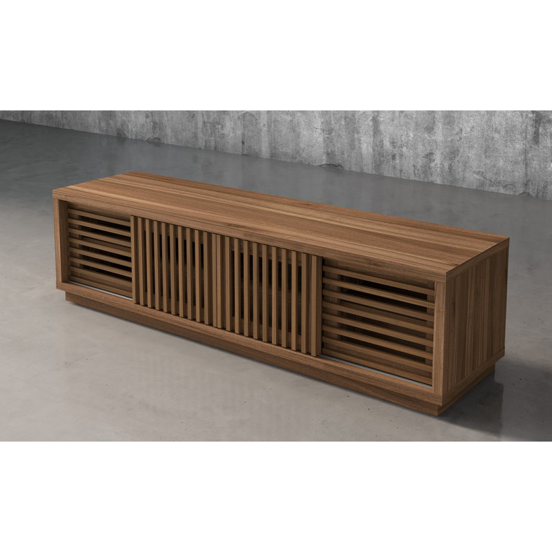 Meuble télé 82 po Furnitech Oliver, WALNUT WOOD