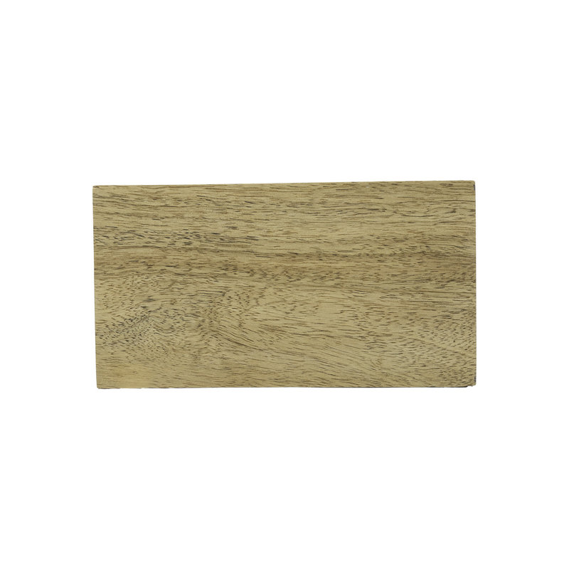  Footed Vanity Tray Natural Wood