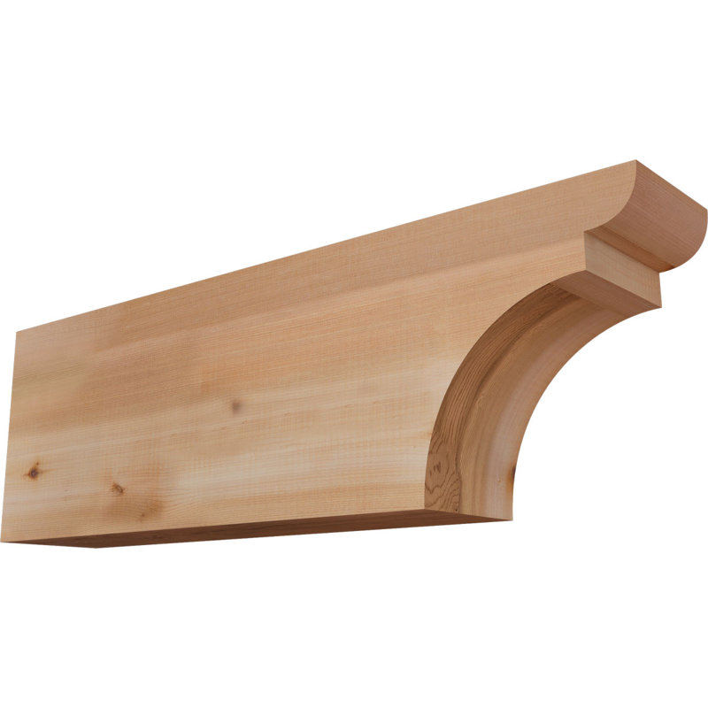 Yorktown Smooth Rafort Tail, Cèdre rouge, H 10 po x l 32 po x P 5,5 po