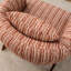Chaise d'appoint rembourrée de style Mid-Century avec pieds en bois massif-1449486157