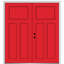 Porte d'entrée pré-montée en fibre de verre Craftsman-609434869-609434870-609434871