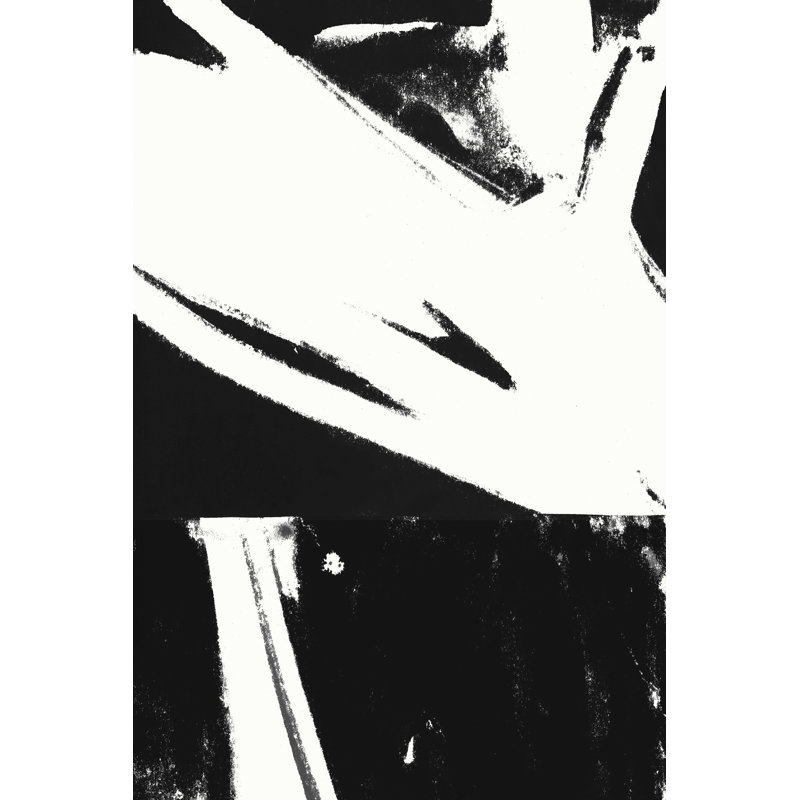 «Tillo Black and White II» par Cartissi - reproduction d'art sur toile tendue, H 36 po x l 24 po